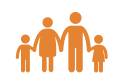 family icon orange